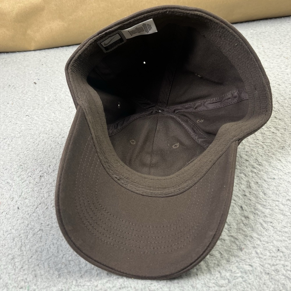 Vintage Nike Swoosh Logo Brown Men's Cap Hat Size OS Y2K Travis Scott Style - Picture 4 of 7